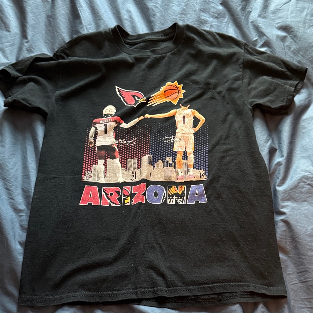 Arizona Cardinals and Suns Graphic T-Shirt Size Small